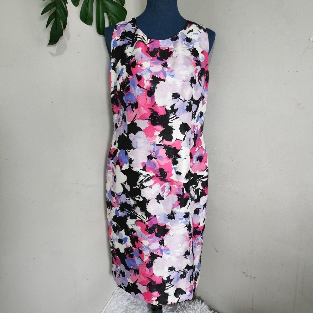 Black Label Evan Picon Floral Sleevless Dress